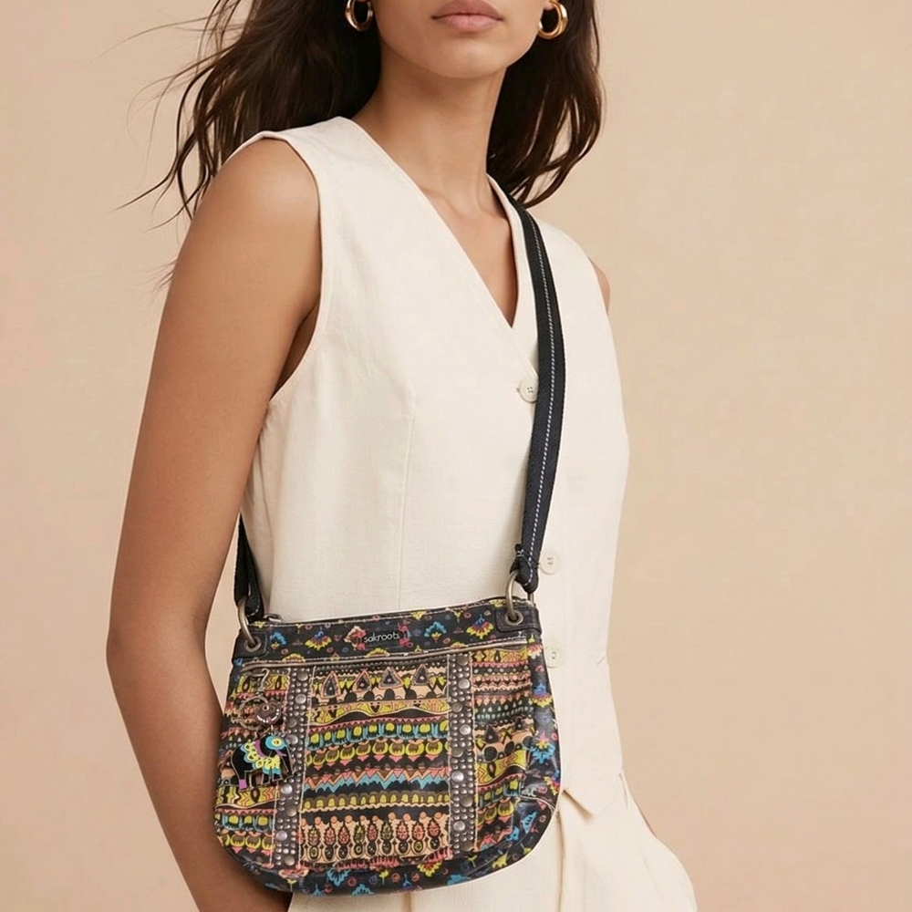 Sakroots Multicolor Patterned Crossbody Bag